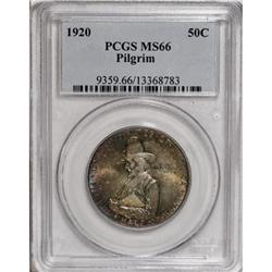 1920 50C Pilgrim MS66 PCGS