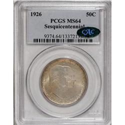1926 50C Sesquicentennial MS64 PCGS
