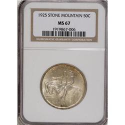 1925 50C Stone Mountain MS67 NGC