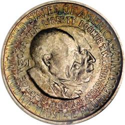 1951-S 50C Washington-Carver MS67 NGC