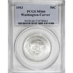 1953 50C Washington-Carver MS66 PCGS