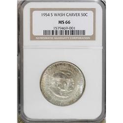 1954-S 50C Washington-Carver MS66 NGC