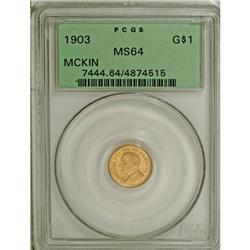 1903 G$1 Louisiana Purchase/McKinley MS64 PCGS