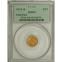 1915-S G$1 Panama-Pacific Gold Dollar MS64 PCGS