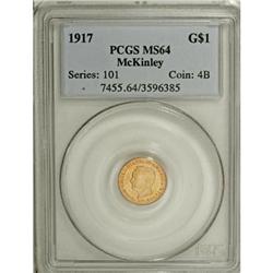 1917 G$1 McKinley MS64 PCGS