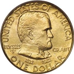 1922 G$1 Grant no Star MS64 PCGS