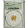 Image 3 : 1922 G$1 Grant with Star MS67 PCGS