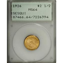 1926 $2 1/2 Sesquicentennial MS64 PCGS