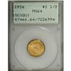 Image 1 : 1926 $2 1/2 Sesquicentennial MS64 PCGS