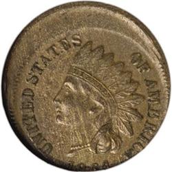 1864 1C Bronze No L 15% Off MS63 Brown NGC