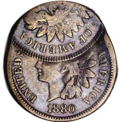 1880 1C Double Struck Fine 12 ANACS