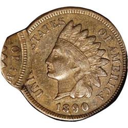 1890 1C Double Struck AU50 NGC