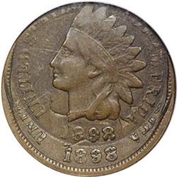 1898 1C Double Struck Fine 12 NGC