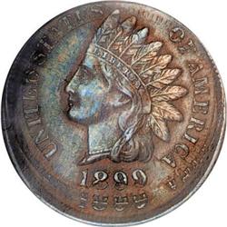 1899 1C Double Struck MS61 Brown NGC
