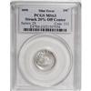 Image 1 : 1890 10C dime--Struck 20% Off Center--MS63 PCGS