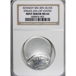 Undated Silver Clad Kennedy Half--Struck 65%