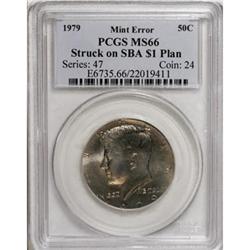 1979 50C--Struck on an SBA Planchet--MS66 PCGS