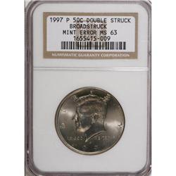 1997-P 50C MS63 NGC Double Struck, Broadstruck