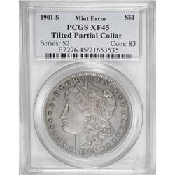 1901-S $1 Morgan Dollar--Tilted Partial