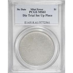 Undated Eisenhower Dollar $1--Die Trial Set-Up