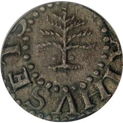 1652 Pine Tree Threepence AU53 PCGS