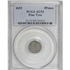 Image 3 : 1652 Pine Tree Threepence AU53 PCGS
