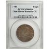 Image 3 : 1787 1C Fugio Cent, New Haven Restrike, Copper