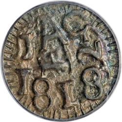 1818 1/2RL New Spain (Texas) Jola Half Real,
