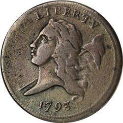 1793 1/2 C VF30 PCGS