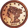 1841 1/2 C Original PR64 Red NGC B-1