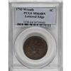 Image 3 : 1793 1C Wreath Cent--Lettered Edge-- MS64 Brown
