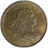 1797 1C Reverse of 1797, Stems MS64 Brown PCGS