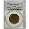 Image 3 : 1807 1C Comet MS65 Red and Brown PCGS