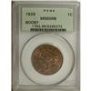 Image 3 : 1839 1C Booby Head MS65 Red and Brown PCGS