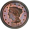 1855 1C PR66 Red and Brown PCGS
