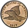 1857 1C Flying Eagle PR63 Cameo PCGS