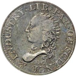 1792 H10C Half Disme, Judd-7, Pollock-7, R.4,