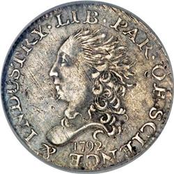 1792 H10C Half Disme, Judd-7, Pollock-7, R.4,