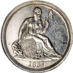 1837 10C No Stars PR63 NGC