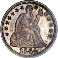 1844 10C PR64 PCGS