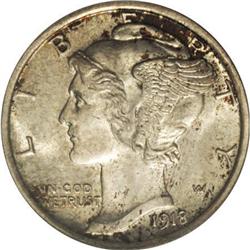 1918-D 10C MS65 Full Bands PCGS