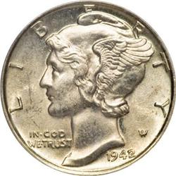 1942/1 10C MS63 Full Bands PCGS