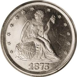 1875 20C PR65 Deep Cameo PCGS