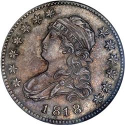 1818 25C MS65 NGC B-5