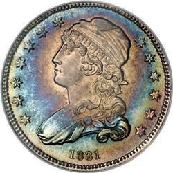 1831 25C Small Letters MS66 NGC