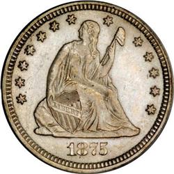 1875-CC 25C MS63 PCGS