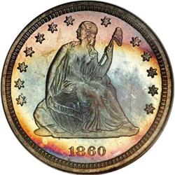 1860 25C PR67 Â« NGC