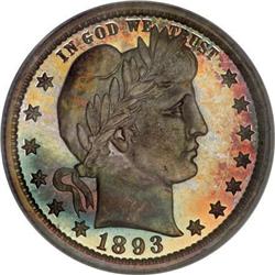 1893 25C PR68 Cameo PCGS