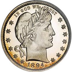 1894 25C PR68 Cameo PCGS