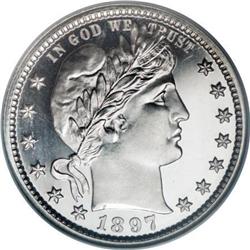 1897 25C PR68 Cameo NGC